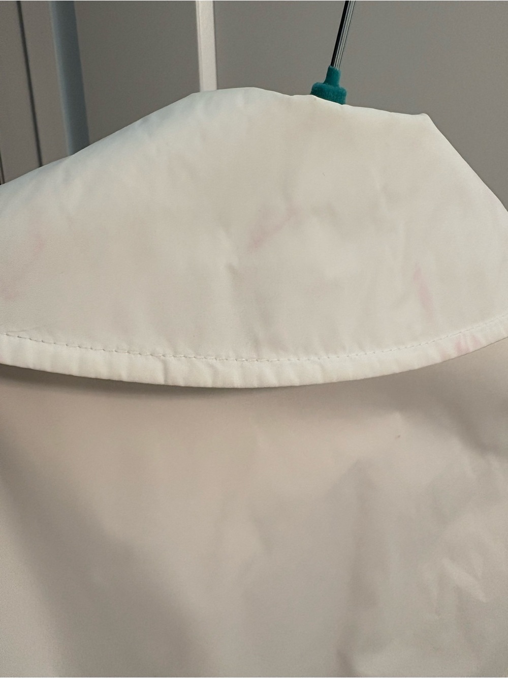 Burberry White Nylon Double-Breasted Trench Jacket with Belt - Picture 11 of 12